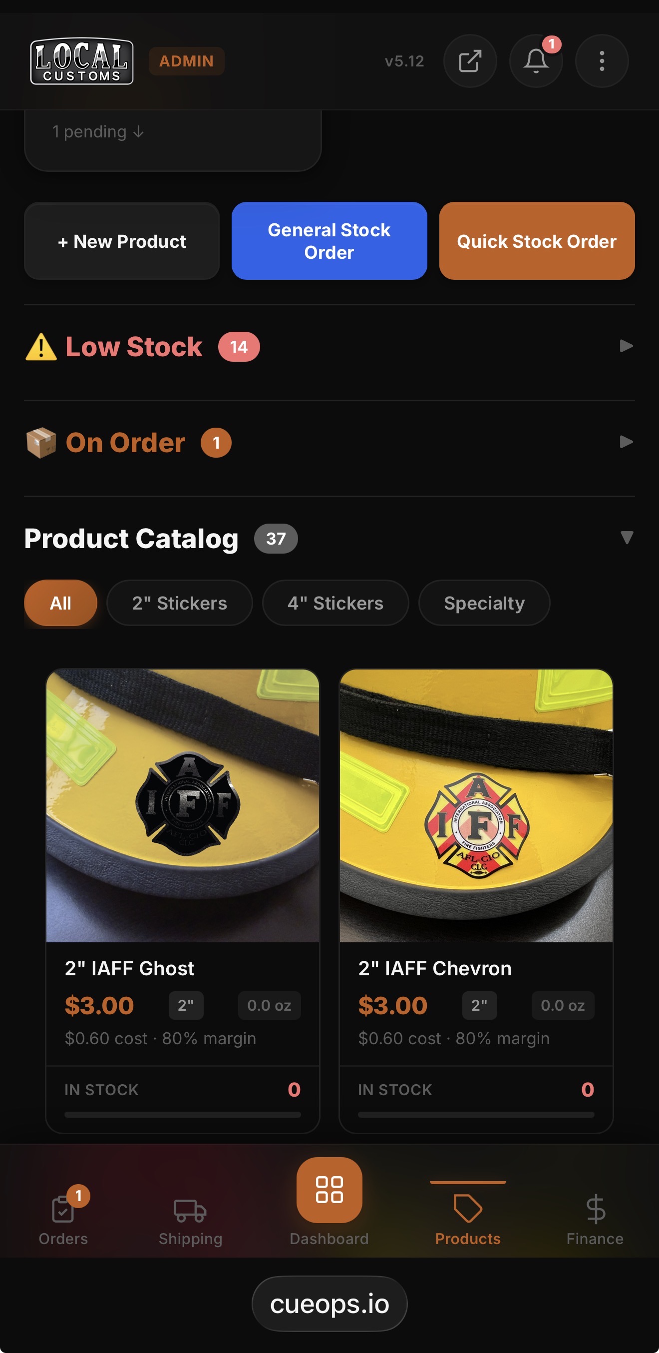 Local Customs Product Catalog